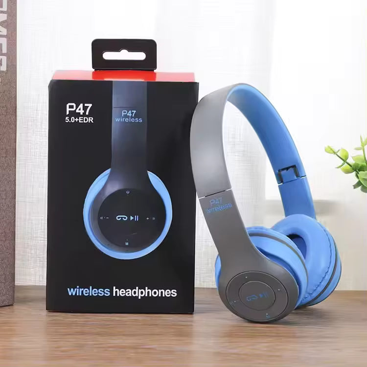 Casque pliable sans fil P47 Bt5.0 sur oreilles